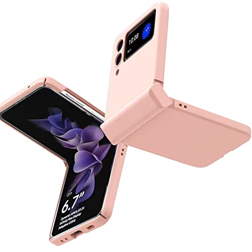 NINKI Kompatibel mit für Samsung Galaxy Z Flip 3 5G rosa Hülle, Military Full Protection Phone Case für Samsung Z Flip 3, Samsung Galaxy Z Flip 3 5g Klapphülle Z Flip 3 Handyhülle von NINKI