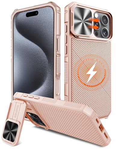 NINKI Magnethülle für iPhone 16 Pro Max, kompatibel mit Magsafe 2025, strapazierfähig, stoßfest, robust, kabelloser Ladeständer, Schutzhülle für iPhone 16 Pro Max, mit Schiebe-Kamera-Objektivabdeckung NINKI Magnethülle für iPhone 16 Pro Max, kompatibel mit Magsafe 2025, strapazierfähig, stoßfest, robust, kabelloser Ladeständer, Schutzhülle für iPhone 16 Pro Max, mit Schiebe-Kamera-Objektivabdeckung von NINKI