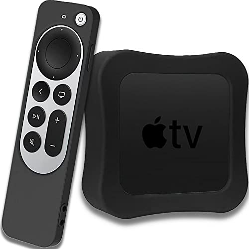 NINKI TV-Schutzhülle für Apple TV 4K 3. Generation 2022 und Siri-Fernbedienungs-Schutzhülle (2er-Pack), kratzfreie Silikon-Schutzhülle mit Stoßdämpfung, für Apple TV, Siri-Fernbedienung, Schwarz NINKI TV-Schutzhülle für Apple TV 4K 3. Generation 2022 und Siri-Fernbedienungs-Schutzhülle (2er-Pack), kratzfreie Silikon-Schutzhülle mit Stoßdämpfung, für Apple TV, Siri-Fernbedienung, Schwarz von NINKI