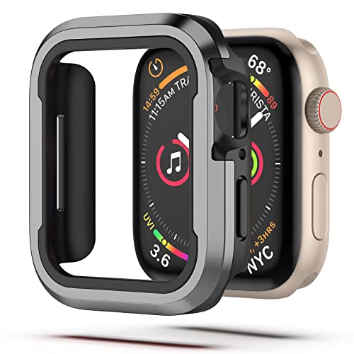 NINKI für Apple Watch 10 Bumper 46MM Apple Watch 10 Case iWatch 10 46MM Cover Sturzfest Aluminium & TPU Apple Watch 10 Schutzhülle 46MM Herren Hülle für Apple Watch Series 10 46MM - Grau NINKI für Apple Watch 10 Bumper 46MM Apple Watch 10 Case iWatch 10 46MM Cover Sturzfest Aluminium & TPU Apple Watch 10 Schutzhülle 46MM Herren Hülle für Apple Watch Series 10 46MM - Grau von NINKI