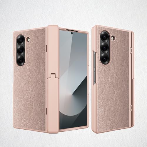 NINKI für Samsung Galaxy Z Fold 6 Hülle mit Ständer,Samdung Galaxy Z Fold6 Case mit Kickstand,Displayschutz handyhülle mit Scharnierschutz für Galaxy Z Fold 6 Schutzhülle,Fold 6 Cover Gold von NINKI