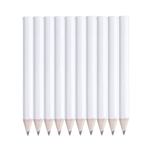 NIPORO 100 Stück mini Bleistifte bunt kurze Bleistifte kleine Bleistifte mini (Weiß) von NIPORO