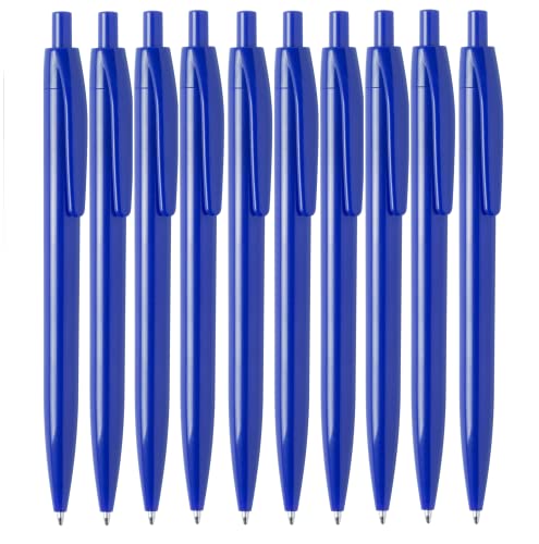 NIPORO Kugelschreiber Schwarz oder Blau 50 Stück Mine Blau Nachfüllbar (Blau) von NIPORO