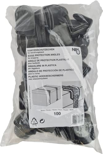 NIPS 140882001 KANTENSCHUTZECKEN, 100er Packung, schwarz von NIPS