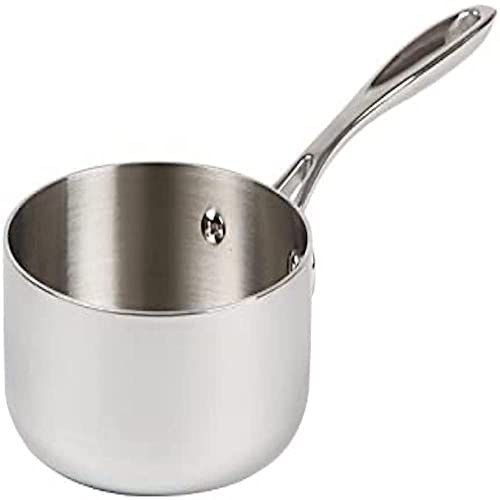 Vogue Tri Wall Kochtopf 1,5 Liter, Größe: 160 (Durchmesser) mm, Edelstahl und Aluminium – Induktionskochfeld, Gas-, Elektro- und Solid-Top-kompatibel – Deckel separat erhältlich (Y423), Y245 von NISBETS