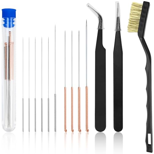 NISENTIA 3D Drucker Düsenreinigungsnadeln Reinigungsset, 3D Drucker Düsenreiniger Nadeln Set Nozzle Cleaning Kit Zubehör Düsen Printer Accessories Werkzeug mit Drahtbürste aus Messing und Pinzette NISENTIA 3D Drucker Düsenreinigungsnadeln Reinigungsset, 3D Drucker Düsenreiniger Nadeln Set Nozzle Cleaning Kit Zubehör Düsen Printer Accessories Werkzeug mit Drahtbürste aus Messing und Pinzette von NISENTIA