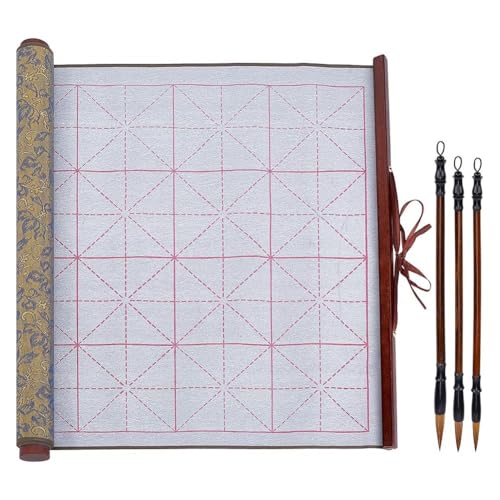 NISHZHU Magischer Stoff zum Schreiben auf Wasserbasis, wiederverwendbar, chinesische Kalligrafie, ohne Tinte, mit 3 Stiften, Schreibpinsel für traditionelle Kalligraphie, Set 2 NISHZHU Magischer Stoff zum Schreiben auf Wasserbasis, wiederverwendbar, chinesische Kalligrafie, ohne Tinte, mit 3 Stiften, Schreibpinsel für traditionelle Kalligraphie, Set 2 von NISHZHU