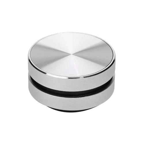 NISHZHU Tragbarer Bluetooth-Lautsprecher verwandelt alles in einen Lautsprecher, kabellose Knochenleitung, Induktion, Vibration, einfach zu bedienen (Silber) von NISHZHU