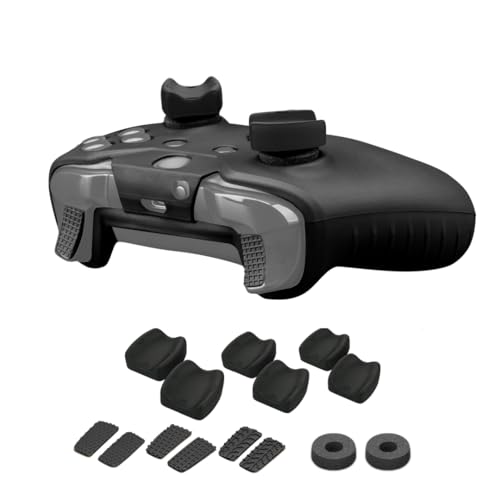 NiTHO FPS Gaming Kit Kompatibel mit Xbox One Controller, Anti-Sweat Kratzfest Silicone Cover, 3 Größen von 2 Konkaven Daumen Griffe, 3 Satz von 2 Gummi-Trigger, Satz von 2 Mini-Stick Enhancers von NITHO