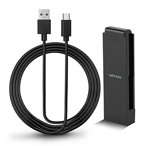 NITHO Ladegriff für Switch Joy-Con, Ladegerät mit 4m USB-C Kabel zum Spielen während des Ladens, inklusive Adapter zum Aufladen von 2 Joy-Cons von NITHO