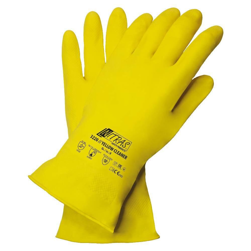 NITRAS® Gummihandschuhe M gelb von NITRAS®
