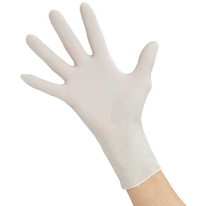 NITRAS® unisex Einmalhandschuhe WHITE WAVE weiß Größe L, 100 St. von NITRAS®