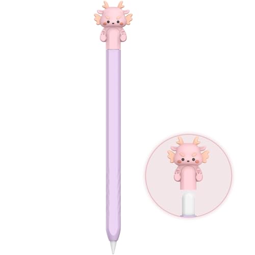 NIUTRENDZ Karikatur Apple Pencil Hülle Süßes Silikon Ärmel Haut Zubehör (Drache Lila, Apple Pencil 2nd Generation und Apple Pencil Pro) NIUTRENDZ Karikatur Apple Pencil Hülle Süßes Silikon Ärmel Haut Zubehör (Drache Lila, Apple Pencil 2nd Generation und Apple Pencil Pro) von NIUTRENDZ
