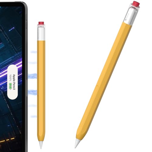 NIUTRENDZ Klassische sechseckige Schutzhülle, kompatibel mit Apple Pencil 2. Generation und Apple Pencil Pro, unterstützt magnetisches Laden und Doppeltippen (Klassisch) von NIUTRENDZ