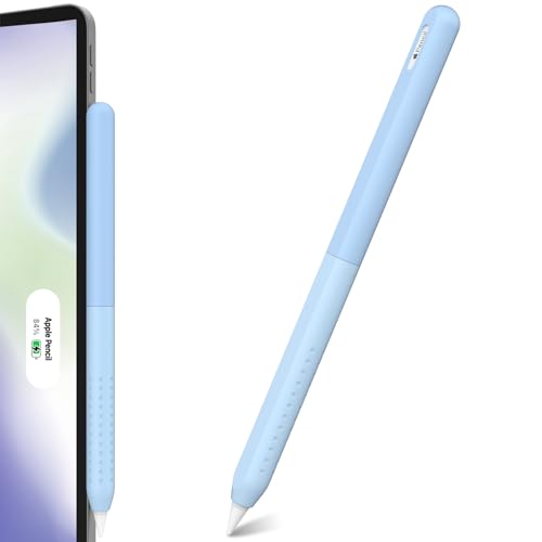 NIUTRENDZ Silikonhülle Kompatibel mit Apple Pencil 2. Generation und Apple Pencil Pro Hülle Farbverlauf Schutzhülle Hülle Skin für Apple Pencil 2. Generation und Apple Pencil Pro (Farbverlauf Blau) von NIUTRENDZ