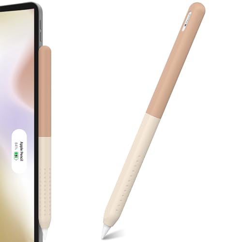 NIUTRENDZ Silikonhülle Kompatibel mit Apple Pencil 2. Generation und Apple Pencil Pro Hülle Farbverlauf Schutzhülle Hülle Skin für Apple Pencil 2. Generation und Apple Pencil Pro (Farbverlauf Braun) von NIUTRENDZ