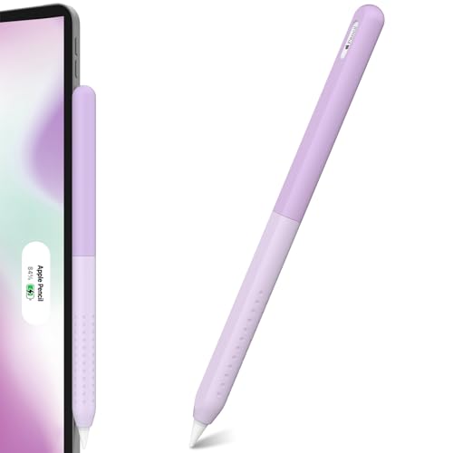 NIUTRENDZ Silikonhülle Kompatibel mit Apple Pencil 2. Generation und Apple Pencil Pro Hülle Farbverlauf Schutzhülle Hülle Skin für Apple Pencil 2. Generation und Apple Pencil Pro (Farbverlauf Lila) von NIUTRENDZ