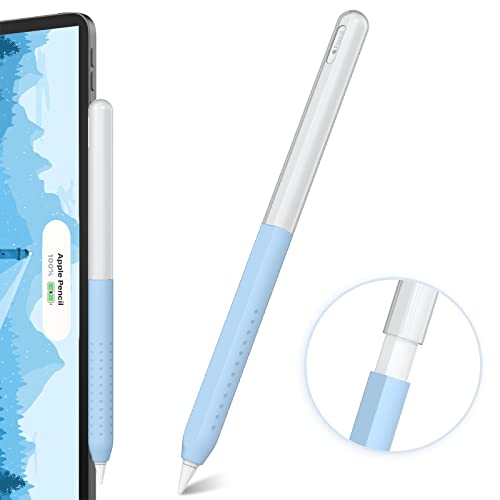 NIUTRENDZ Ultradünne Hülle für Apple Pencil 2. Generation und Apple Pencil Pro Grip Cover Zubehör Durchscheinendes Duotone Design Kompatibel mit Magnetisches Laden und Doppeltippen von NIUTRENDZ