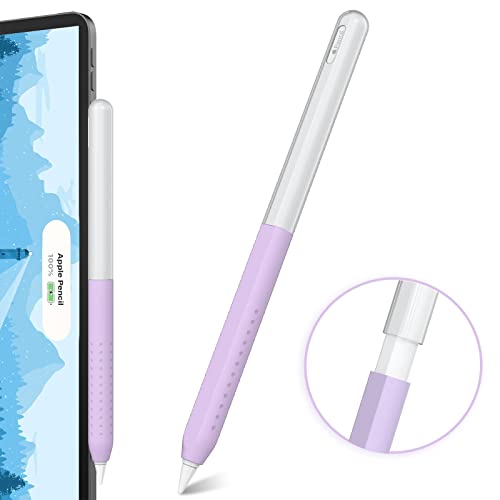 NIUTRENDZ Ultradünne Hülle für Apple Pencil 2. Generation und Apple Pencil Pro Grip Cover Zubehör Durchscheinendes Duotone Design Kompatibel mit Magnetisches Laden und Doppeltippen von NIUTRENDZ