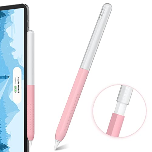 NIUTRENDZ Sonnenblume Hülle für Apple Pencil Schutzhülle Silikon Ipad Pencil Case Apple Pencil Zubehör Apple Pencil Deckel (Klar+Rosa, Apple Pencil 2nd & Apple Pencil Pro) von NIUTRENDZ