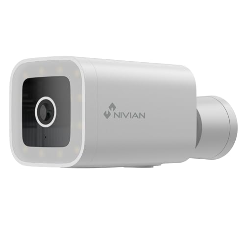 NIVIAN - Bullet WiFi Kamera 2,4 GHz | Half4K 2560x1440 | Menschenerkennung | Farbnachtsicht | Kompatibel mit Alexa und Google Home | Fernsteuerung über Tuya App (Bullet) NIVIAN - Bullet WiFi Kamera 2,4 GHz | Half4K 2560x1440 | Menschenerkennung | Farbnachtsicht | Kompatibel mit Alexa und Google Home | Fernsteuerung über Tuya App (Bullet) von NIVIAN