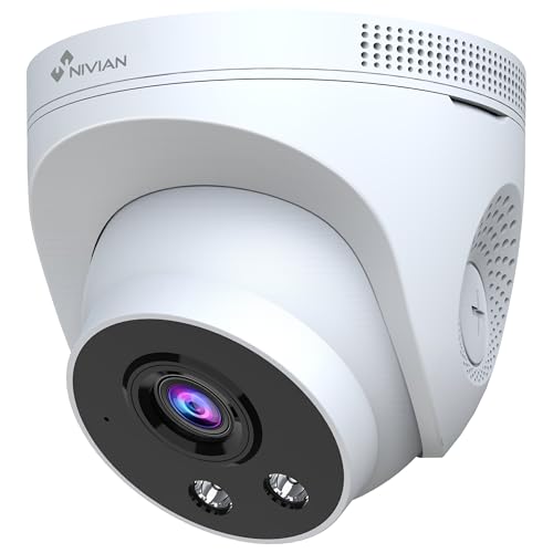 NIVIAN WiFi-6 2K Sicherheitskamera für Innenräume – Deckenmontage, Dual-Nachtsicht, Intelligente Bewegungserkennung mit KI, Zwei-Wege-Audio und Cloud-Speicher für CCTV-Set NIVIAN WiFi-6 2K Sicherheitskamera für Innenräume – Deckenmontage, Dual-Nachtsicht, Intelligente Bewegungserkennung mit KI, Zwei-Wege-Audio und Cloud-Speicher für CCTV-Set von NIVIAN