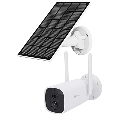 NIVIAN WiFi Überwachungskamera Solarpanel | 1080P HD, 10400mAh Akku, Nachtsicht, Zwei-Wege-Audio, IP65 | Alexa & Google Home kompatibel, inkl. Akku + Panel NIVIAN WiFi Überwachungskamera Solarpanel | 1080P HD, 10400mAh Akku, Nachtsicht, Zwei-Wege-Audio, IP65 | Alexa & Google Home kompatibel, inkl. Akku + Panel von NIVIAN