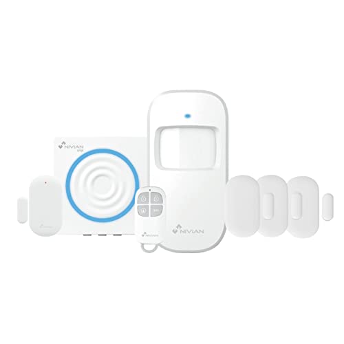 Nivian - Alarmanlage für Zuhause und Geschäft ohne monatliche Gebühren | WiFi Alarmkit mit Fernsteuerung über Tuya App | SOS-Funktion | Einfache Installation ohne Kabel Nivian - Alarmanlage für Zuhause und Geschäft ohne monatliche Gebühren | WiFi Alarmkit mit Fernsteuerung über Tuya App | SOS-Funktion | Einfache Installation ohne Kabel von NIVIAN