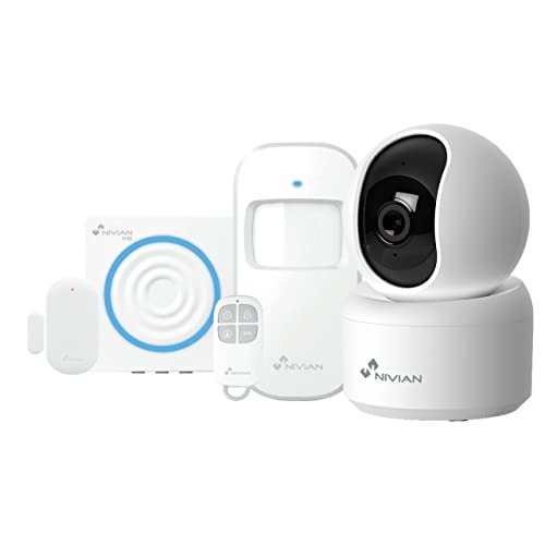 Nivian - Alarmanlage für Zuhause und Geschäft ohne monatliche Gebühren | WiFi Alarmkit mit Fernsteuerung über Tuya App | SOS-Funktion | Einfache Installation ohne Kabel Nivian - Alarmanlage für Zuhause und Geschäft ohne monatliche Gebühren | WiFi Alarmkit mit Fernsteuerung über Tuya App | SOS-Funktion | Einfache Installation ohne Kabel von NIVIAN