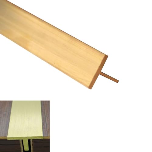 Langlebige Bodenübergangsleiste aus Messing | T-Formteil | Zuschneidbare Vinyl-Holz-Teppichkantenleiste zur Nahtabdeckung und Spaltverbindung in Türöffnungen(Wide 12mm (0.47")) von NIYADO