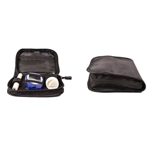 NIYANGLE 1 Stück Aufbewahrungstasche Für Blutzuckermessgeräte Tragenfall Tragbare Tasche Schutzhülle Black von NIYANGLE