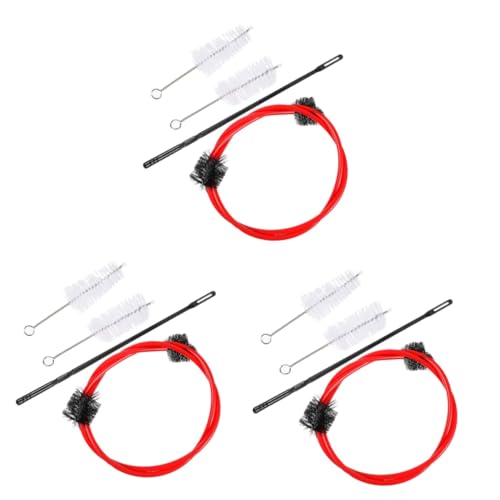 NIYANGLE 3 Sätze Kleine Reinigungsbürste Reiniger Trompetenschlangenbürste Reinigungsset Für Waldhörner Pflege-reinigungsset Für Trompeten-kornett Rot Nylon 4 Stück * 3 NIYANGLE 3 Sätze Kleine Reinigungsbürste Reiniger Trompetenschlangenbürste Reinigungsset Für Waldhörner Pflege-reinigungsset Für Trompeten-kornett Rot Nylon 4 Stück * 3 von NIYANGLE