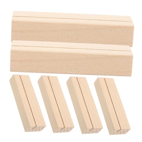 NIYANGLE 6 Stück Geschäftskartenhalter Tischnummern stehen Visitenkartenständer für den Schreibtisch Stand Notizhalter aus Holz Bildhalter für Tische Visitenkartenhalter Buche Beige NIYANGLE 6 Stück Geschäftskartenhalter Tischnummern stehen Visitenkartenständer für den Schreibtisch Stand Notizhalter aus Holz Bildhalter für Tische Visitenkartenhalter Buche Beige von NIYANGLE