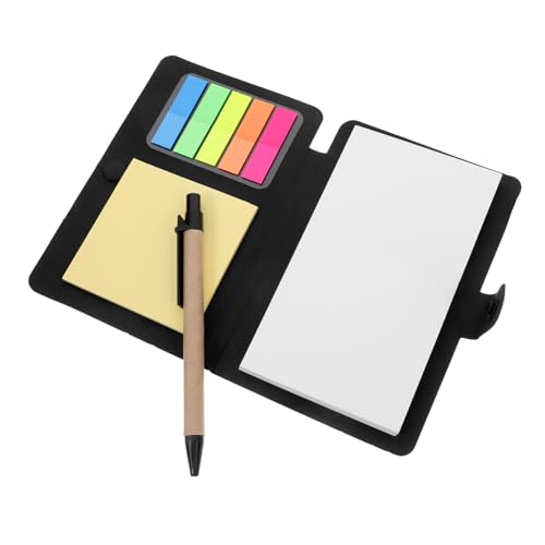 NIYANGLE Notizblock-Set notizbuch Beachten Sie Organisator Memobuch für Lehrer kleines Spiralheft japanische Schulsachen Notebook Sticky Tabs PU-Leder Black NIYANGLE Notizblock-Set notizbuch Beachten Sie Organisator Memobuch für Lehrer kleines Spiralheft japanische Schulsachen Notebook Sticky Tabs PU-Leder Black von NIYANGLE
