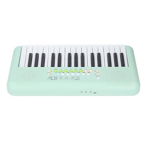 32 Elektronische Tastatur der Taste, 32 Digital Klavier 32 Tasten Tragbare Tastatur mit 16 Tönen 10 Rhythmen Demo -Songs Aufnehmen Wiedergabemikrofon für Anfänger Kinder (Avocadogrün) von NIZUUONE