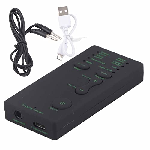 Mobile Computer Change Sound Card, 7 Verschiedene Sprachänderungen für -Tablet, Plug & Play, Geeignet für Unterhaltung und Online -Spiele von NIZUUONE