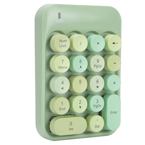 NIZUUONE AK18 2.4G Wireless Numerische Tastatur des Calm -Typs für XP/Win7/Win8/Win10/, 18 -Key -Design für Büro-/Heimnutzung (#4) von NIZUUONE