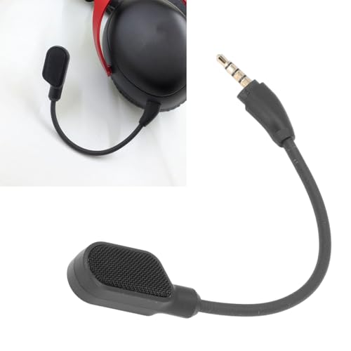 NIZUUONE Ersatzspiel Mikrofon für Cloud III -Gaming -Headset -Rausch -Stornierungs -Boom -Mikrofon mit 360 -Grad -Biegerdesign Gold Plated Stecker Abnehmbares Gaming -Boom -Mikrofon für von NIZUUONE