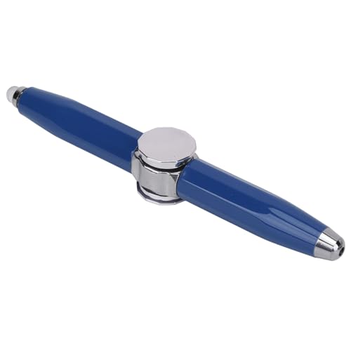 NIZUUONE Fidget Pen Gyroskop Schreiben Tragbarer Stressabbau-Finger-Kugelschreiber mit LED-Licht für Schüler (BLUE) von NIZUUONE