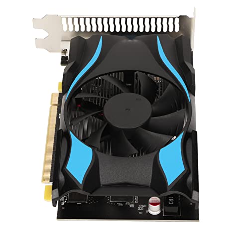 NIZUUONE HD7670 Grafikkarte, 1 GB DDR5, Aluminiumkühlung, PCI Express X16 Desktop-Gaming-Grafikkarte, Großer Lüfter von NIZUUONE