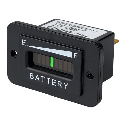 NInE-ROnG Batterieanzeige Große LED-Anzeige Blei-Säure-Voltmeter Passend für Gleichstrom betriebene Geräte wie Gabelstapler Golfwagen Bodenpflegegeräte (ET-36V) von NInE-ROnG