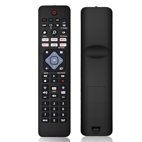 Universelle Fernbedienung für Philips TV – Kompatibel mit Allen Smart TVs LEDs LCDs HDTVs 3D, Philips Smart TV-Fernbedienung mit Tasten für Netflix und YouTube Universelle Fernbedienung für Philips TV – Kompatibel mit Allen Smart TVs LEDs LCDs HDTVs 3D, Philips Smart TV-Fernbedienung mit Tasten für Netflix und YouTube von NJALNKHM