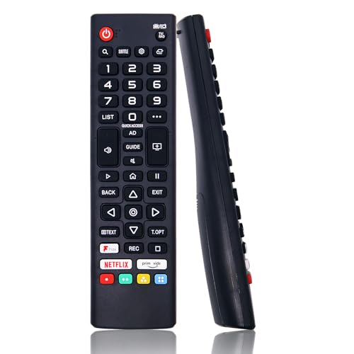 Universelle LG TV-Ersatzfernbedienung für alle LG LED HDTV HDR Smart TVs, LG Smart TV-Fernbedienung mit Tasten für Netflix und Freeview Play. Keine Einrichtung erforderlich von NJALNKHM