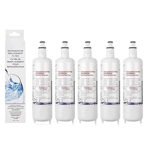 1–5 Stück Ersatzfilter For Kühlschrank-Wasserfilter, Kompatibel Mit LG, LT700P, Kompatibel Mit ADQ36006101 LFX28968ST LFXS30766S 9690(5pcs) von NJIRGOXS
