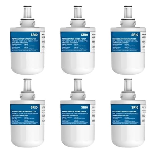 1-6 Stück DA29 00003G Wasserfilter Ersatz, Kompatibel Mit Samsung, DA29-00003B, DA29-00003A Kühlschrank-Wasserfilter HAFCU1(6pcs) von NJIRGOXS