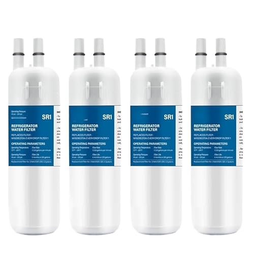Kühlschrank-Wasserfilter, Kompatibel Mit W10295370A, W10295370W10276924, W10291030, WRL767SIAM, WRS322FDAB, WRS325FDAB, Ersatz(4pcs) von NJIRGOXS