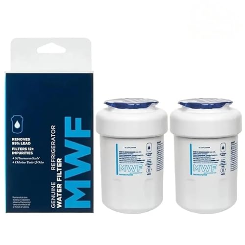 Kühlschrank-Wasserfilter-Ersatz, Kompatibel Mit GE, GWF06 GWFA HWF HWFA FMG-1 FMG DSS25KGREBB GCU23LGYDFSS(2pcs) von NJIRGOXS