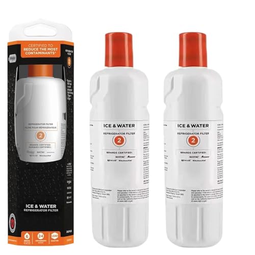 Kühlschrank-Wasserfilter Ersetzen, Kompatibel Mit Whirlpool, Filter 2, EDR2RXD1 For Element W10413645A WRF989SDAB(2pcs) von NJIRGOXS