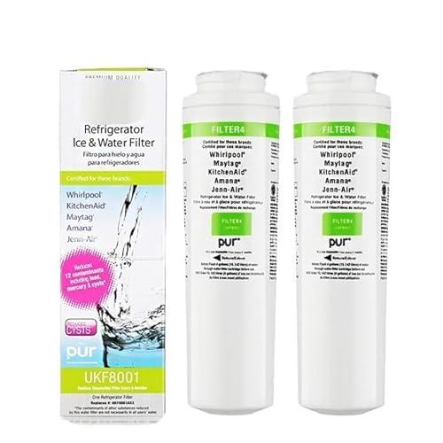 UKF8001-Ersatz, Kompatibel Mit Maytag, UKF8001, EDR4RXD1, Filter 4, Kompatibel Mit Kenmore, 46-9005, Kühlschrank-Wasserfilter(2pcs) von NJIRGOXS