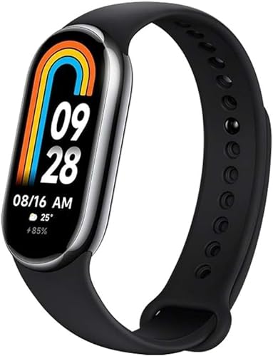 Mi Smart Band 8 – Aktivitätsarmband, AMOLED-Bildschirm, Herzfrequenzüberwachung, 190 mAh, 150+ Sportmodi, bis zu 16 Tage Autonomie, Schwarz von NK